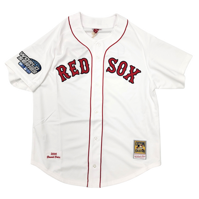 David Ortiz Autographed Boston Red Sox LTD ED of 34 2004 World Series White Authentic Jersey Beckett Witnessed