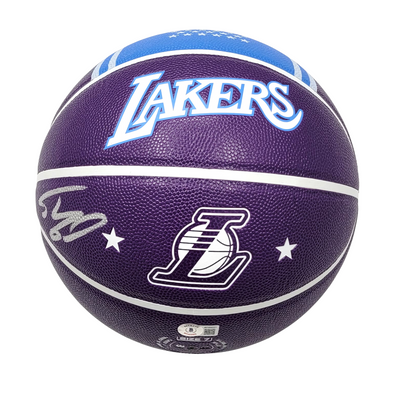 Shaquille O'Neal Autographed Wilson Los Angeles Lakers City Edition NBA Basketball Beckett Witnessed