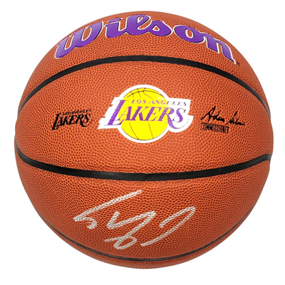 Shaquille O'Neal Autographed Wilson Los Angeles Lakers Logo NBA Basketball Beckett Witnessed