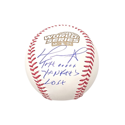 David Ortiz Autographed Boston Red Sox 2004 World Series Baseball W/ The .... Yankees Lose Beckett Witnessed