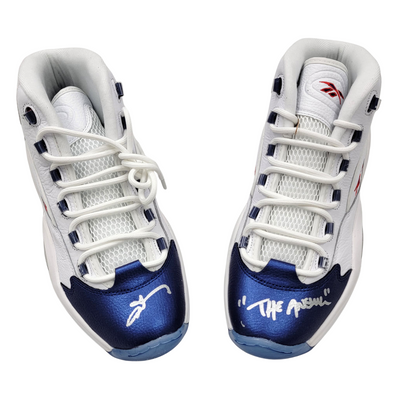 Allen Iverson Autographed Philadelphia 76ers Reebok Question Mid Size 11 Sneakers W/ The Answer Beckett Witnessed