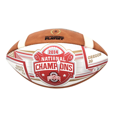 Ezekiel Elliott Signed Ohio State Buckeyes 2014 National Champions Football W/ 14 Champs Beckett Witnessed