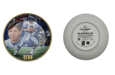 Troy Aikman Dallas Cowboys NFL Quarterback Club Bradford Exchange Plate
