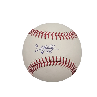 Yennier Cano Autographed Baltimore Orioles MLB Baseball Beckett Witnessed