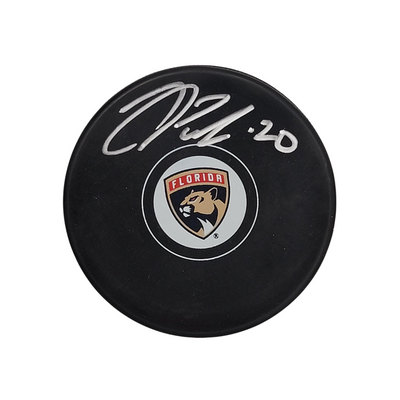 Jesse Puljujarvi Autographed Florida Panthers Logo Hockey Puck Beckett Authenticated