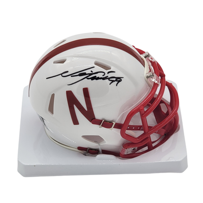 Neil Smith Autographed Nebraska Cornhuskers Mini Helmet Beckett Witnessed