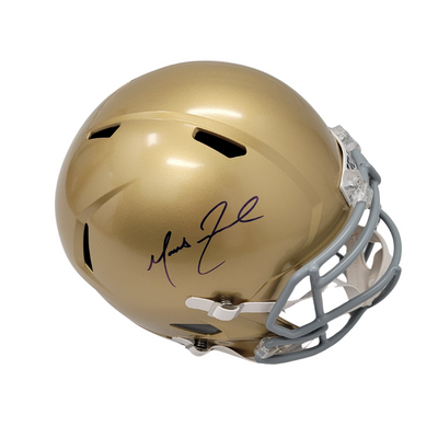 Marcus Freeman Autographed Notre Dame Replica Helmet Beckett Witnessed