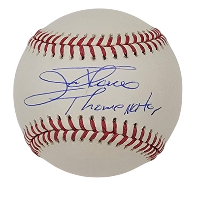 Jim Thome Autographed Cleveland Indians White Sox Phillies Twins MLB Baseball W/ Thomenator Beckett Witnessed