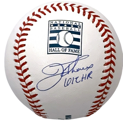 Jim Thome Autographed Cleveland Indians White Sox Twins Phillies MLB Hall of Fame Baseball W/612 HR Beckett Witnessed