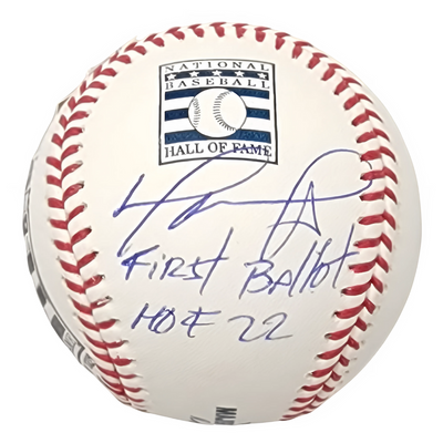 David Ortiz Autographed Boston Red Sox LTD ED Hall of Fame Baseball W/ First Ballot HOF 22 Stamp and Induction Day Postmark Beckett Witnessed