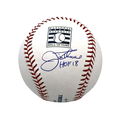 Jim Thome Autographed Cleveland Indians White Sox Twins Phillies MLB Hall of Fame Baseball W/HOF 18 Beckett Witnessed