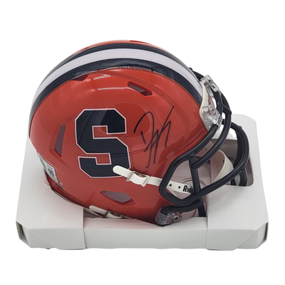 Dwight Freeney Autographed Syracuse Orange Mini Helmet Beckett Witnessed