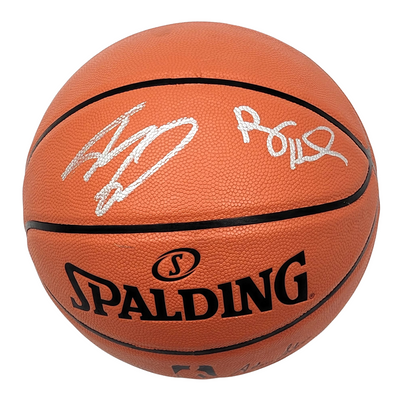 Shaquille O'Neal & Anfernee Penny Hardaway Autographed Orlando Magic NBA Replica Game Basketball Beckett Witnessed
