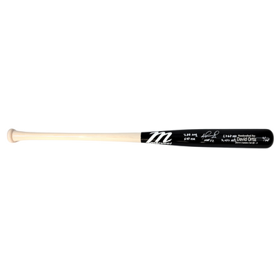 David Ortiz Autographed Boston Red Sox Marucci LTD ED Game Model Bat W/ HOF 22 and Career Stats Beckett Witnessed
