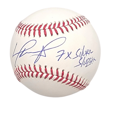 David Ortiz Autographed Boston Red Sox OML Baseball W/ 7X Silver Slugger MLB Hologram