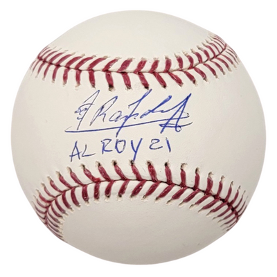 Randy Arozarena Autographed Mariners Rays MLB Baseball W/ AL ROY 21 Beckett Witnessed