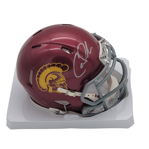 Carson Palmer Autographed USC Trojans Mini Helmet Beckett Witnessed