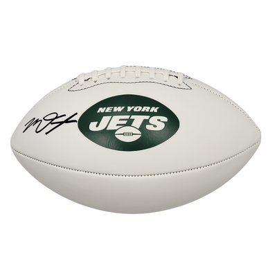Mason Taylor Autographed New York Jets Logo Football Beckett Witnessed