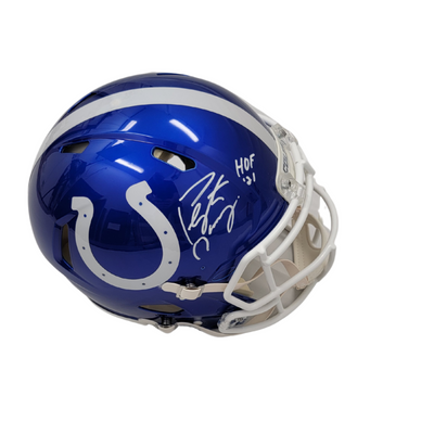Peyton Manning Autographed indianapolis Colts Authentic Flash Helmet W/ HOF 21 Fanatics Authentic