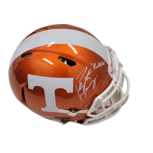 cool football ball vols helmet Peyton Manning Autographed Tennesee Vols Authentic Flash Helmet W/ Roc