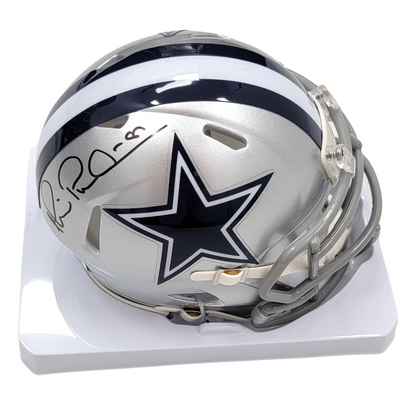 Michael Irvin Autographed Dallas Cowboys Mini Helmet Beckett Witnessed