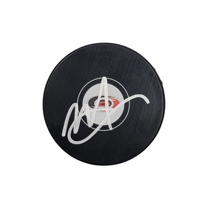 Rod Brind'Amour Autographed Carolina Hurricanes Logo Hockey Puck Beckett