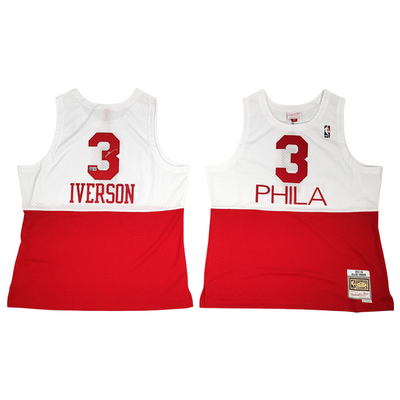 Allen Iverson Autographed Philadelphia 76ers Mitchell & Ness 2003-2004 Swingman Jersey Beckett Witnessed