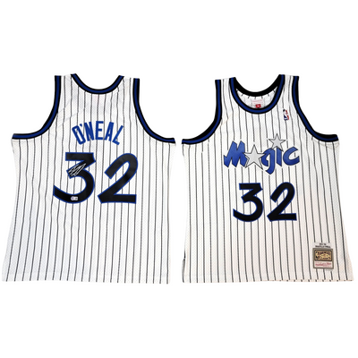 Shaquille O'Neal Autographed Orlando Magic White 1993-94 Mitchell & Ness Swingman Jersey Beckett Witnessed