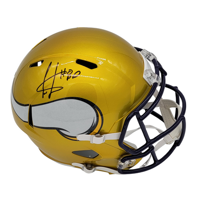 Cris Carter Autographed Minnesota Vikings Flash Replica Helmet Beckett