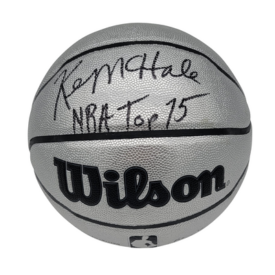 Kevin McHale Autographed Boston Celtics Platium Edition Basketball W/ NBA Top 75 Beckett Witnessed