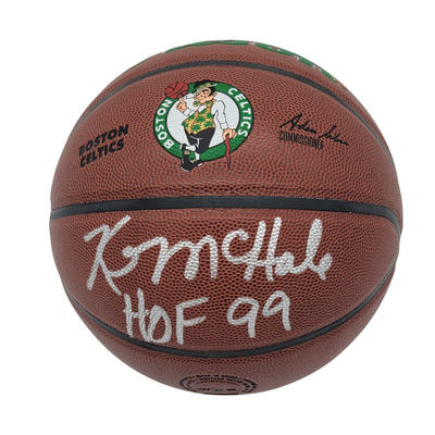Kevin McHale Autographed Boston Celtics Logo Basketball W/ HOF 99 Beckett Witnessed