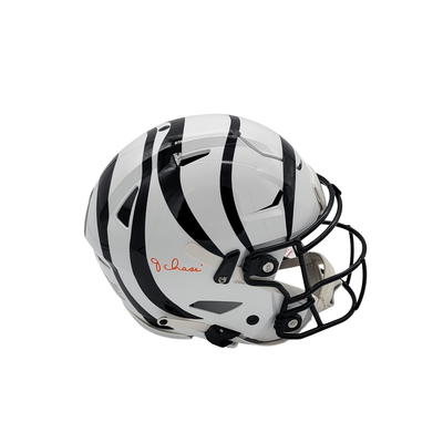 Ja'Marr Chase Autographed Cincinnati Bengals White ALT Speed Flex Beckett Witnessed