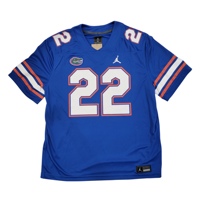 Emmitt Smith Autographed Florida Gators Nike Jordan Blue Jersey Beckett Witnessed