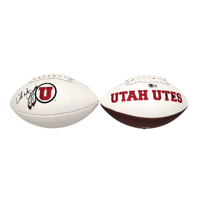 Urban Meyer Autographed Utah Utes Logo Football Beckett Witnessed