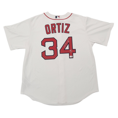 David Ortiz Autographed Boston Red Sox Nike Replica Jersey W/ HOF 22 Beckett Witnessed