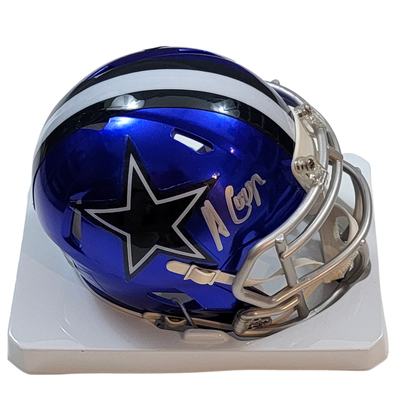 Amari Cooper Autographed Dallas Cowboys Riddell Flash Mini Helmet Beckett Witnessed