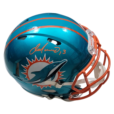 Dan Marino Autographed Miami Dolphins Riddell Speed Flash Authentic Helmet Beckett Witnessed