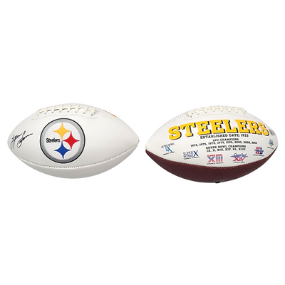 Lynn Swann Autographed Pittsburgh Steelers Logo Football Beckett Witnessed