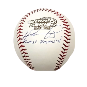 David Ortiz Autographed Boston Red Sox 2004 World Series Baseball W/ Curse Reversed Beckett Witnessed