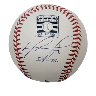 David Ortiz Autographed Boston Red Sox Hall of Fame Baseball W/ 541 HR Beckett Witnessed