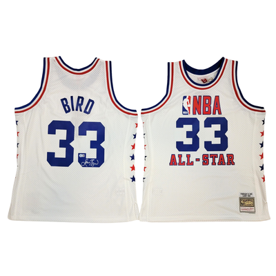 Larry Bird Autographed Boston Celtics Mitchell & Ness Swingman 1985 All Star Jersey Beckett Witnessed