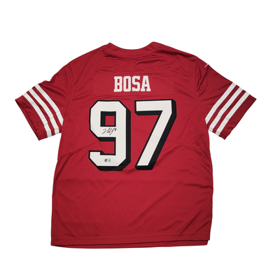 Nick Bosa Autographed San Francisco 49ers Nike Vapor Jersey Beckett Witnessed
