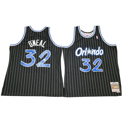 Shaquille O'Neal Autographed Orlando Magic 1994-95 Mitchell & Ness Jersey W/ 92 #1 Pick & 93 ROY Beckett Witnessed