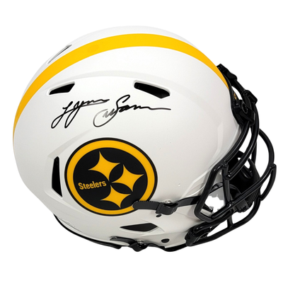 Lynn Swann Autographed Pittsburgh Steelers Riddell Lunar Eclipse Authentic Helmet Beckett Witnessed