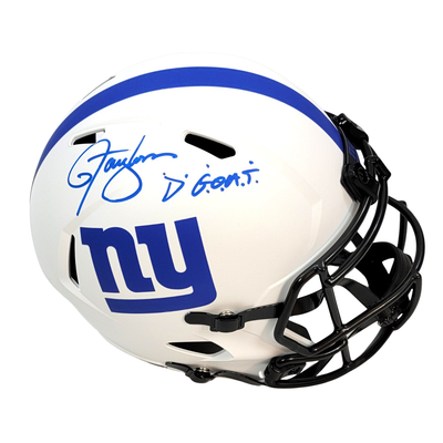 Lawrence Taylor Autographed New York Giants Riddell Lunar Eclipse Authentic Helmet W/ D G.O.A.T. Beckett Witnessed