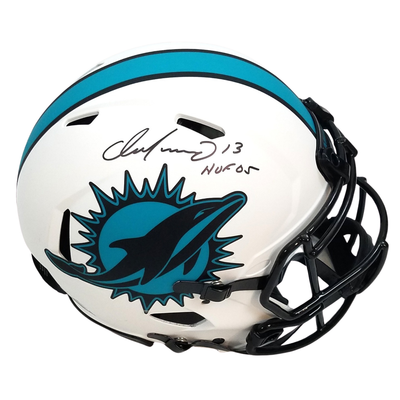 Dan Marino Autographed Miami Dolphins Riddell Lunar Eclipse Authentic Helmet W/ HOF 05 Beckett Witnessed Black Paint