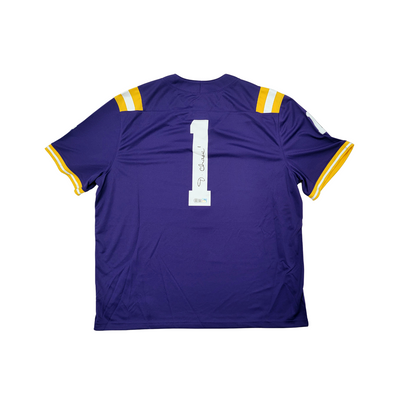 Ja'Marr Chase Autographed LSU Tigers Nike Game Jersey Beckett Witnessed