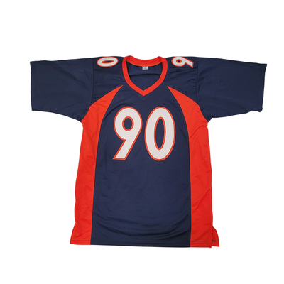 Neil Smith Autographed Denver Broncos Pro Style Jersey Beckett Witnessed