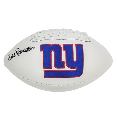 Bill Parcells Autographed New York Giants Wilson Logo Football Beckett Witnessed