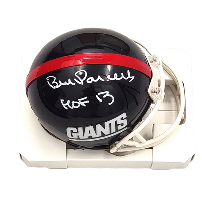 Bill Parcells Autographed New York Giants Riddell Mini Helmet W/ HOF 13 Beckett Witnessed